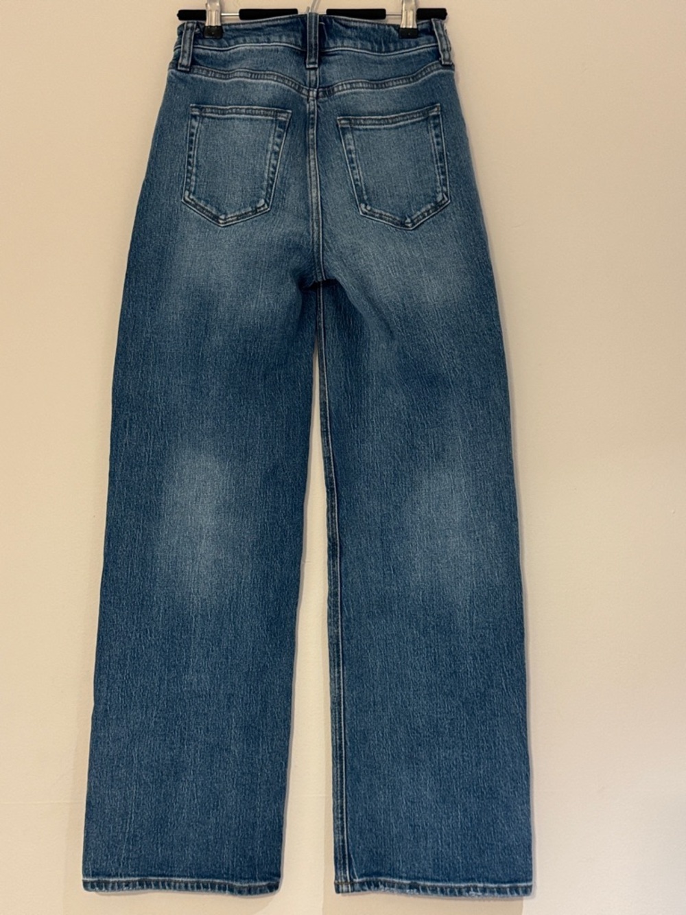 Quince High-Rise Wide-Leg Jeans in Medium Blue - Picture 12 of 15